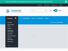 Tablet Screenshot of mediiusa.com